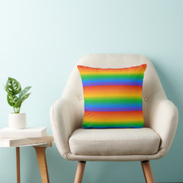 Regenbogen-Verlaufsfarben Kissen
