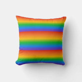Regenbogen-Verlaufsfarben Kissen