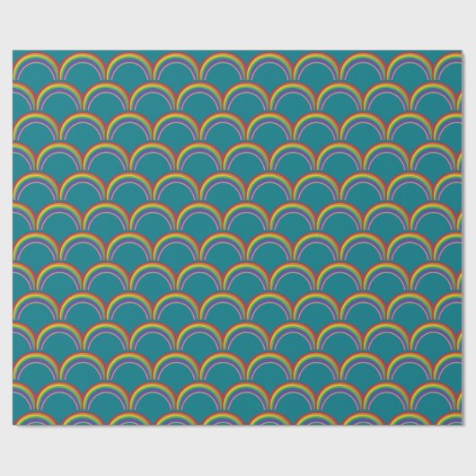 Regenbogen-Verpackung Geschenkpapier (Flach)