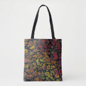 Regenbogen versteinertes Dinosaurierskelett Tasche (Vorderseite)