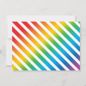 Regenbogen Vielen Dank Foto-Karte Einladung (Rückseite)