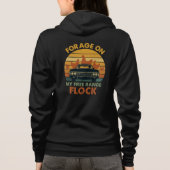 Regenbogen-Vintage-Ei Hoodie (Rückseite)