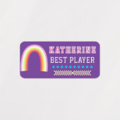 Regenbogen Violett Etiketten (Design 1)