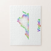 Regenbogen-Virginia-Karte Puzzle (Vertikal)