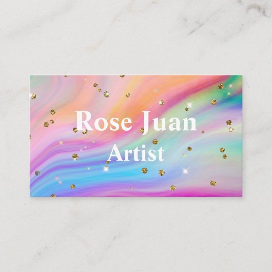 Regenbogen Visitenkarte (Vorderseite)
