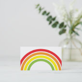 Regenbogen Visitenkarte (Stehend Vorderseite)