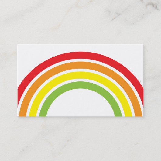 Regenbogen Visitenkarte (Vorderseite)