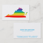 Regenbogen Visitenkarte (Vorne/Hinten)