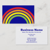 Regenbogen Visitenkarte (Vorne/Hinten)