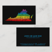 Regenbogen Visitenkarte (Vorne/Hinten)