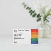 Regenbogen Visitenkarte (Stehend Vorderseite)