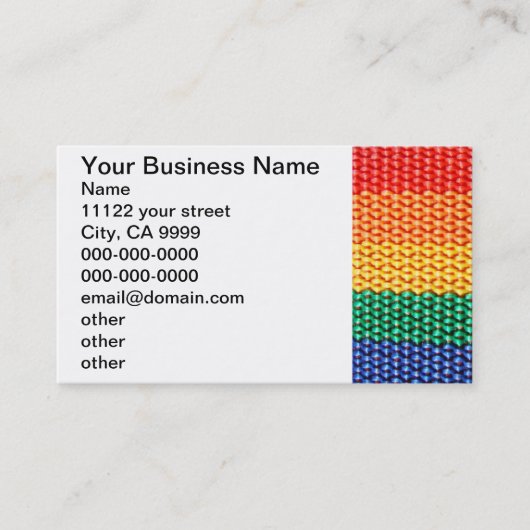 Regenbogen Visitenkarte (Vorderseite)