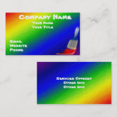 Regenbogen-Visitenkarte Visitenkarte (Vorne/Hinten)