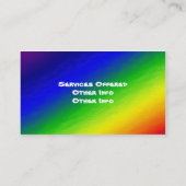 Regenbogen-Visitenkarte Visitenkarte (Rückseite)
