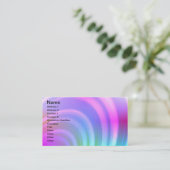 Regenbogen-Visitenkarte Visitenkarte (Stehend Vorderseite)