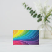 Regenbogen-Visitenkarte Visitenkarte (Stehend Vorderseite)