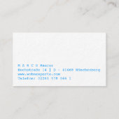 Regenbogen Visitenkarten Visitenkarte (Rückseite)