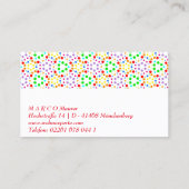 Regenbogen Visitenkarten Visitenkarte (Rückseite)