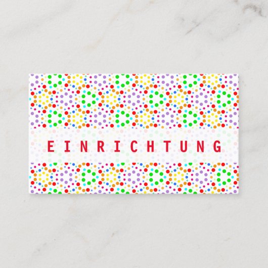 Regenbogen Visitenkarten Visitenkarte (Vorderseite)