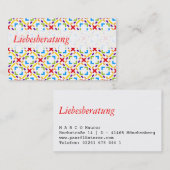 Regenbogen Visitenkarten Visitenkarte (Vorne/Hinten)