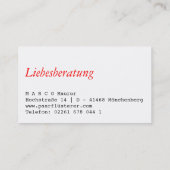 Regenbogen Visitenkarten Visitenkarte (Rückseite)