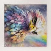 Regenbogen-Vögel Adler 2 Puzzle (Horizontal)