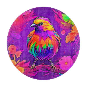 Regenbogen-Vogel im Traumland Schneidebrett