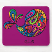 Regenbogen-Vogel Mousepad (Vorne)