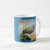 Regenbogen-Vogel-Tasse Kaffeetasse (VorderseiteRechts)
