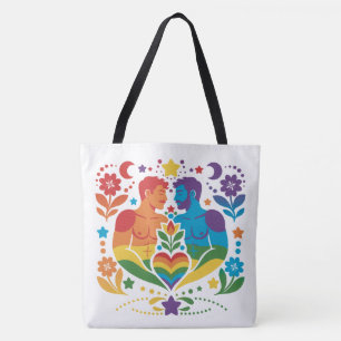 Regenbogen-Volks kunst-Stolz-Garten Tasche