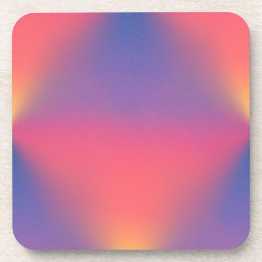 Regenbogen von Colors Diamond Shapes Getränkeuntersetzer (Vorderseite)