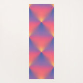 Regenbogen von Colors Diamond Shapes Yogamatte (Rückseite)