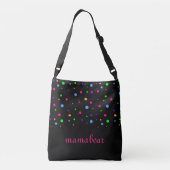 Regenbogen von Dots Crossbody Tragetaschen Mit Langen Trägern (Rückseite)
