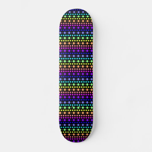 Regenbogen von Dots-Skateboard Skateboard (Vorderseite)