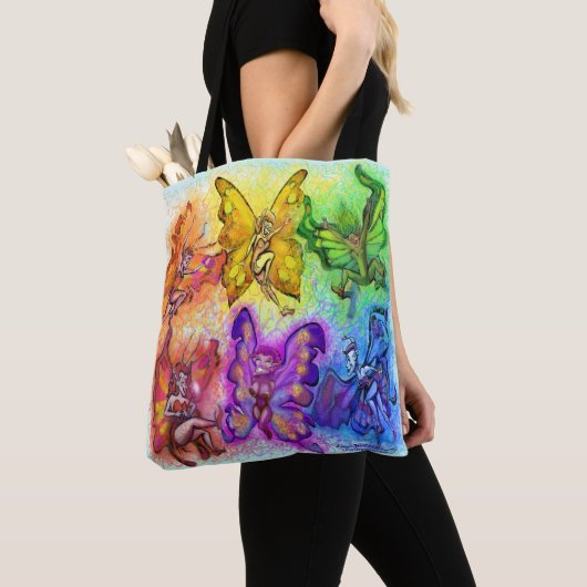 Regenbogen von Fee Tote Tasche (Von Nahem)