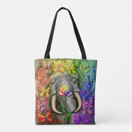 Regenbogen von Fee Tote Tasche (Rückseite)
