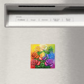 Regenbogen von Rose Magnet (In Situ (Geschirrspüler))