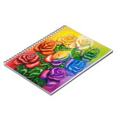Regenbogen von Rose Notizblock (Linke Seite)