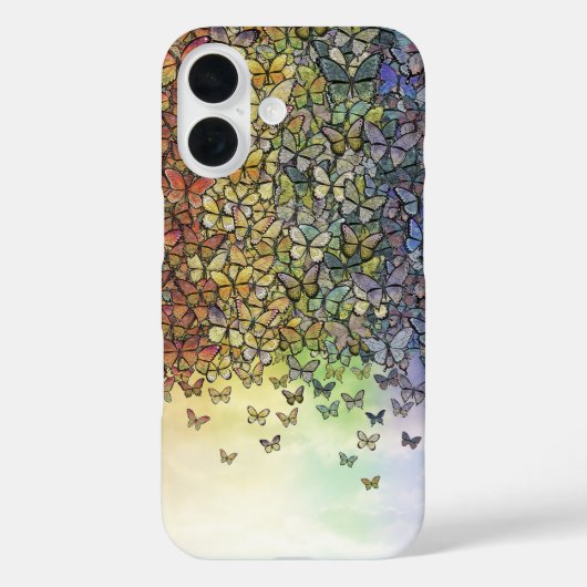 Regenbogen von Schmetterlingen Case-Mate iPhone Hülle (Rückseite)