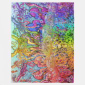 Regenbogen von Tentacles Fleece Blanket (Vorderseite)