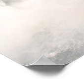 Regenbogen vor dem Wasserfall Poster (Ecke)