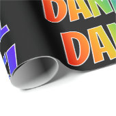 Regenbogen- Vorname "DANIEL"; Spaß u. buntes Geschenkpapier (Rolleneckpunkt)