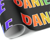 Regenbogen- Vorname "DANIELLE"; Spaß u. buntes Geschenkpapier (Rolleneckpunkt)