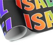 Regenbogen- Vorname "ISABELLFARBE"; Spaß u. buntes Geschenkpapier (Rolleneckpunkt)