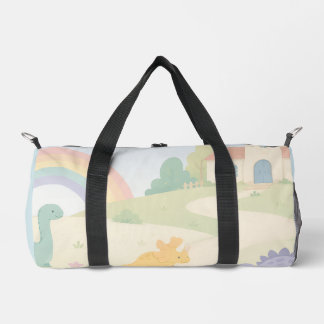 Regenbogen-Vorschulabenteuer mit Dinosaurier-Freun Duffle Bag