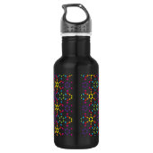 Regenbogen-Waben Trinkflasche (Rückseite)