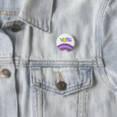 Regenbogen-Wahlknopf mit Sonne Button (Beispiel)