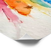 Regenbogen-Wandkunst. Poster (Ecke)