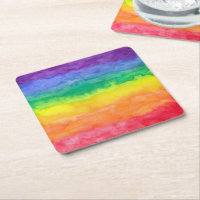 Regenbogen-Wäsche-Papier-Untersetzer