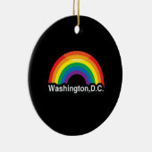 REGENBOGEN WASHINGTONS D.C. LGBT PRIDE KERAMIK ORNAMENT (Rechts)